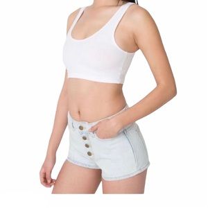 American Apparel Denim Mini Shorts